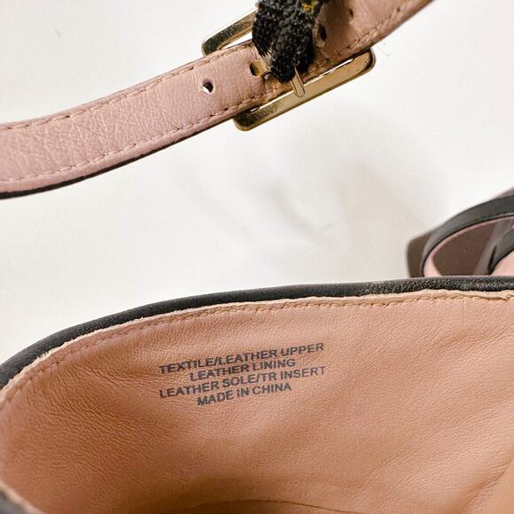 AD & Daughters Block Wooden Heel Haddix Square Toe Dress Sandals Black 6 NEW - Picture 8 of 11